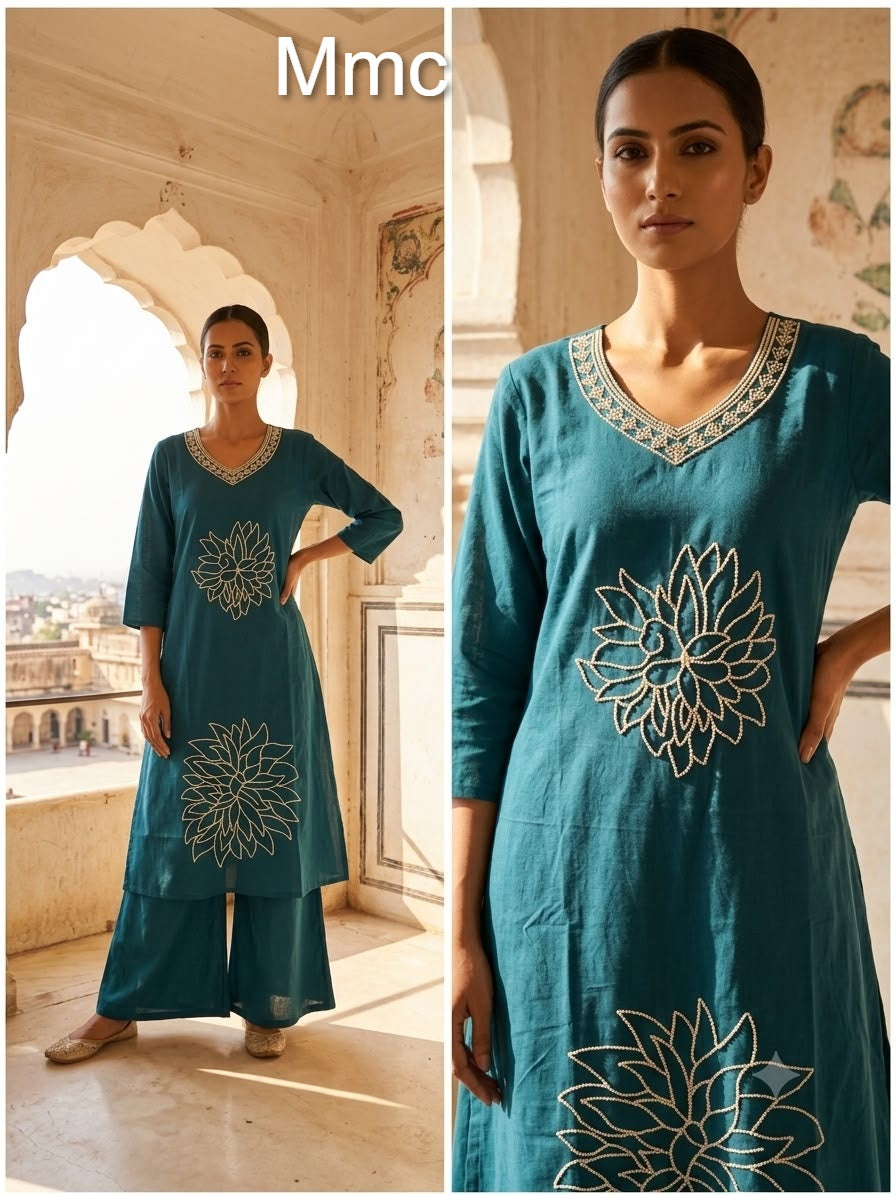 Buttercup Flower 3108 Mmc Dhabu Cotton Co Ord Set Wholesale Price