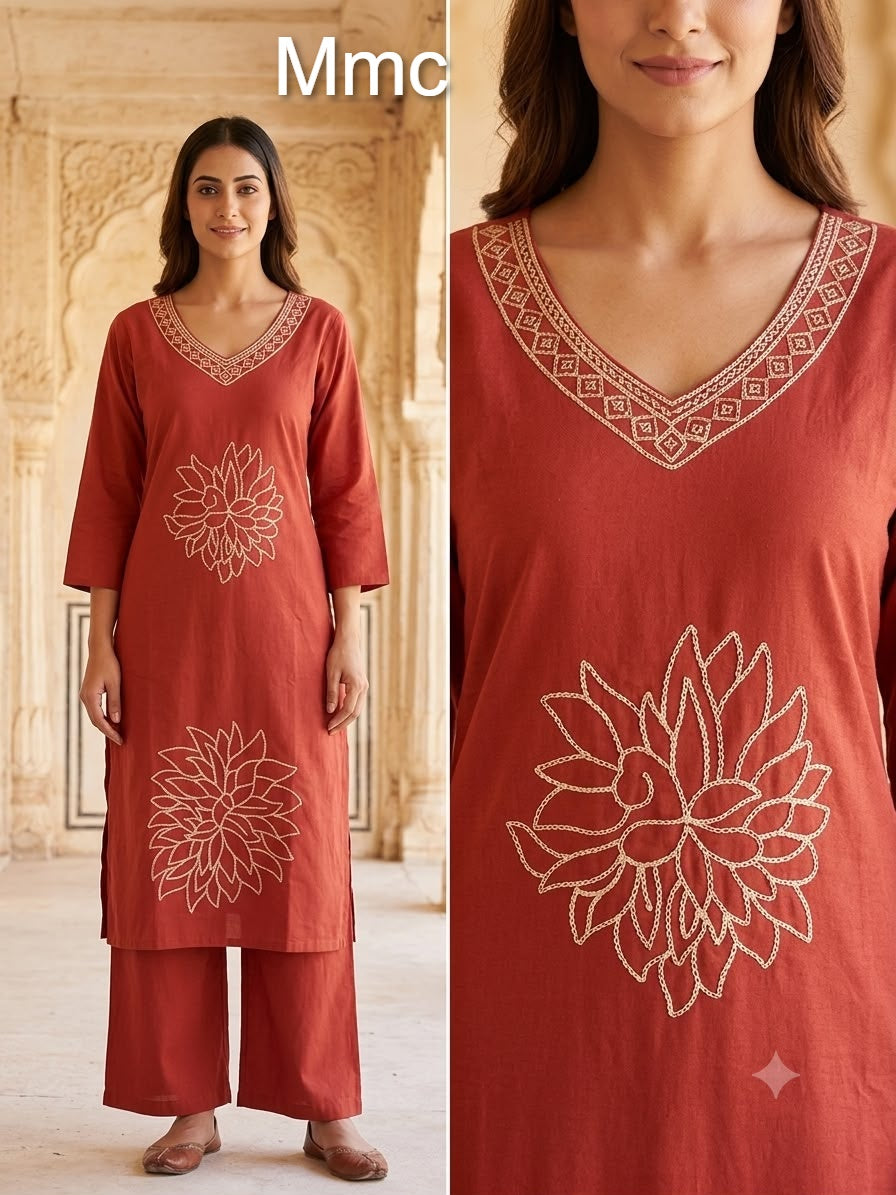 Buttercup Flower 3108 Mmc Dhabu Cotton Co Ord Set Wholesale Price