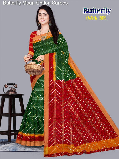 Butterfly Maan Cotton Sarees Wholesaler Gujarat