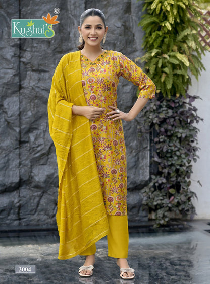 Butterfly Vol 3 Kushal Vetican Readymade Pant Style Suits Manufacturer India