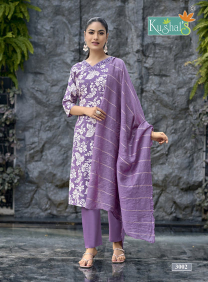 Butterfly Vol 3 Kushal Vetican Readymade Pant Style Suits Manufacturer India