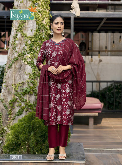 Butterfly Vol 3 Kushal Vetican Readymade Pant Style Suits Manufacturer India