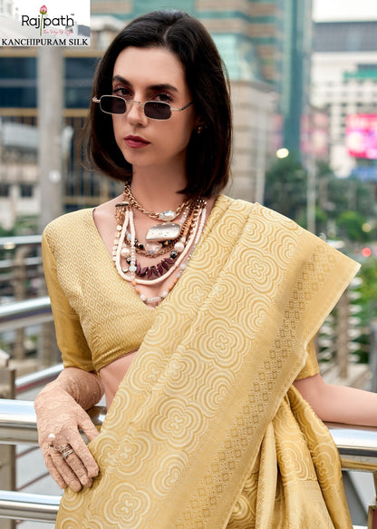 Butterscotch 131 To 136 Rajpath Silk Sarees Exporter India