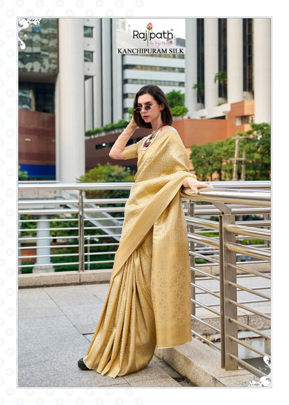 Butterscotch 131 To 136 Rajpath Silk Sarees Exporter India