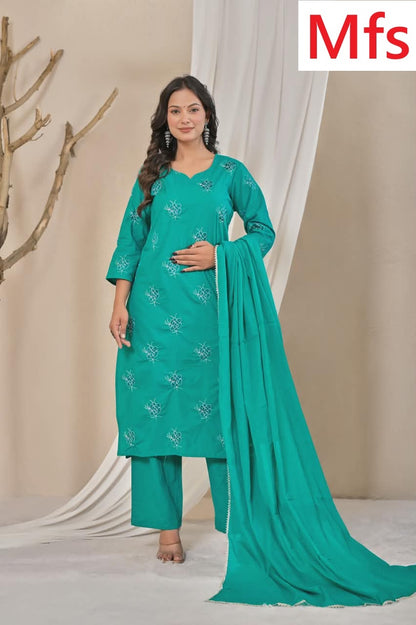 Butti Pattern 1006 Mfs Readymade Cotton Pant Suits Wholesaler India