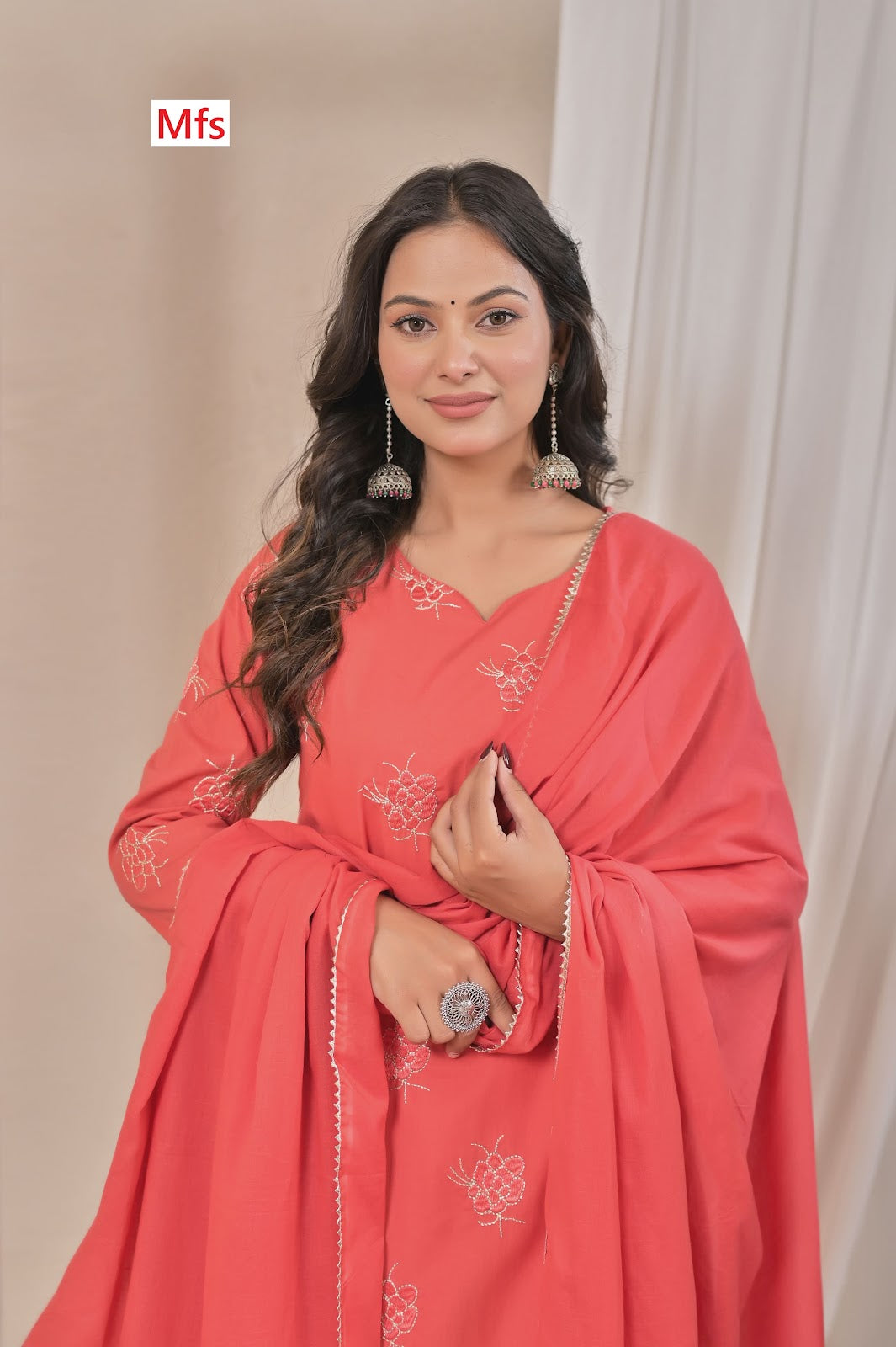 Butti Pattern 1006 Mfs Readymade Cotton Pant Suits Wholesaler India