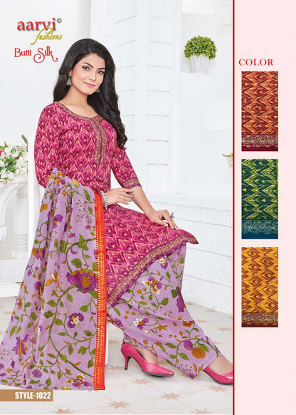 Butti Silk Aarvi Fashions Cambric Pant Style Suits Wholesaler Gujarat