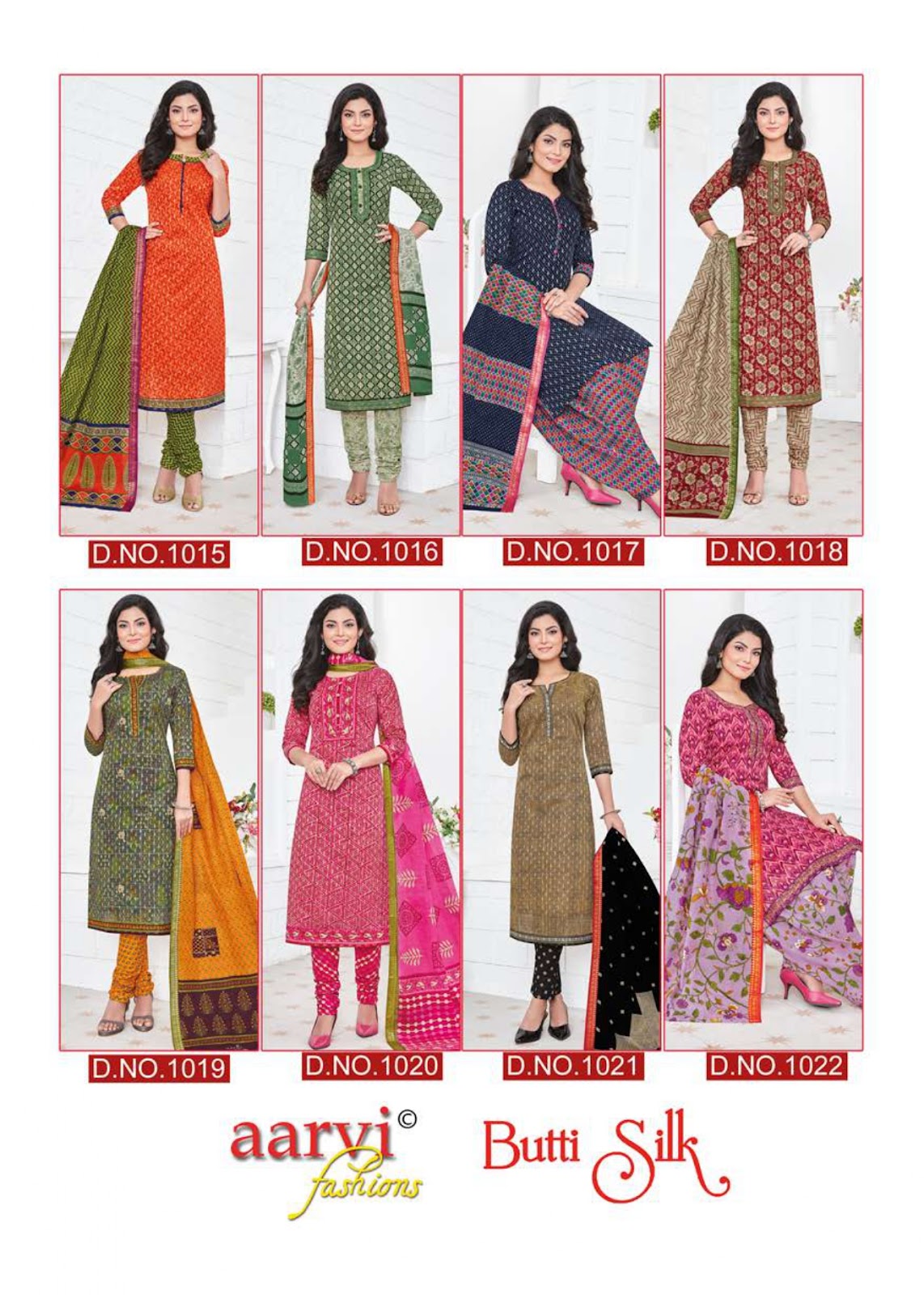 Butti Silk Aarvi Fashions Cambric Pant Style Suits Wholesaler Gujarat