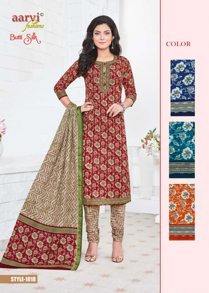 Butti Silk Aarvi Fashions Cambric Pant Style Suits Wholesaler Gujarat