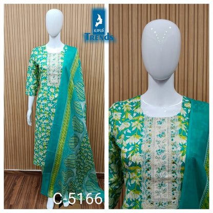 C 5164-5166 Kaya Readymade Cotton Pant Suits Exporter Ahmedabad