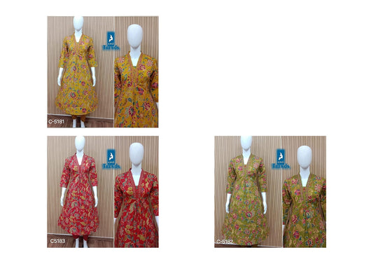 C 5181-5183 Kaya Cotton Co Ord Set Wholesale Price