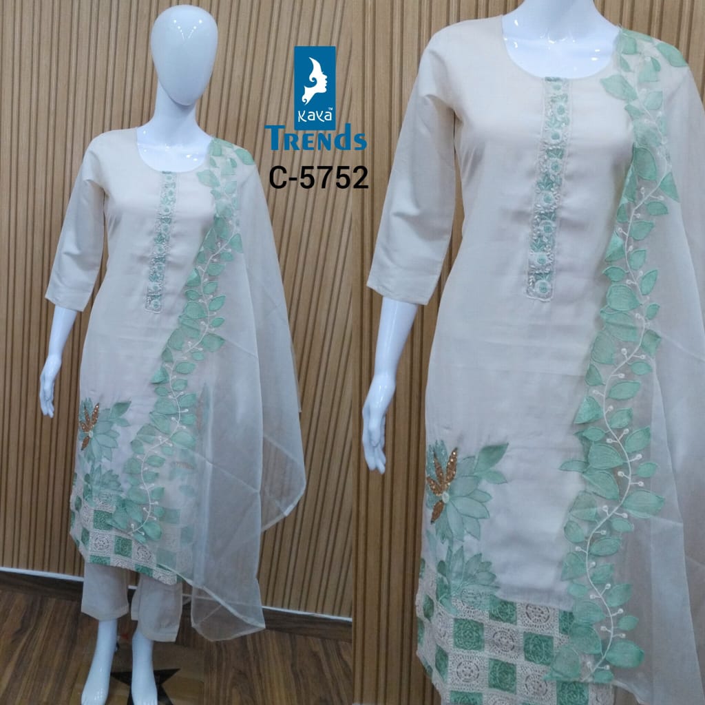 C 5751-5752 Kaya Roman Simmer Readymade Pant Style Suits Supplier Gujarat