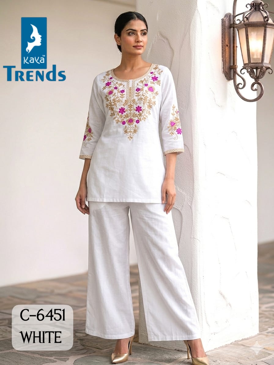 C 6451 Kaya Trends Rayon Co Ord Set Manufacturer Ahmedabad