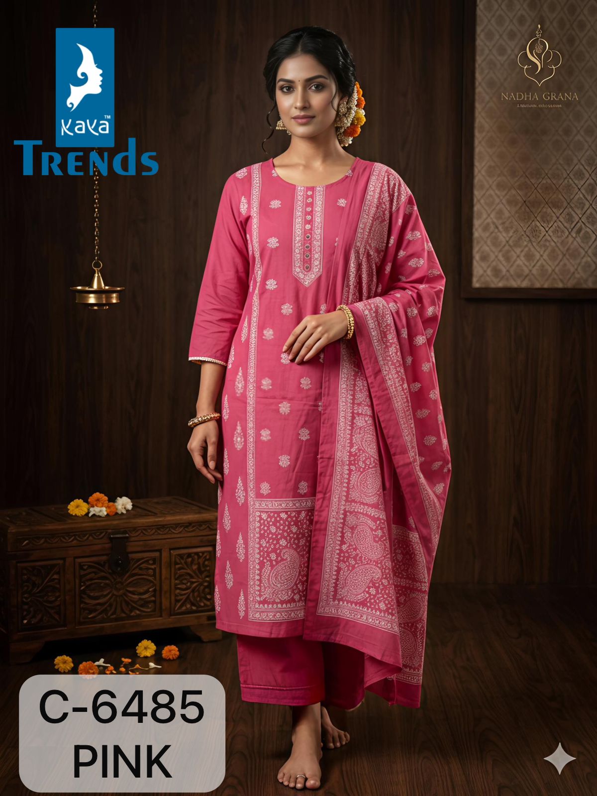 C 6485 Kaya Trends Readymade Cotton Pant Suits Manufacturer