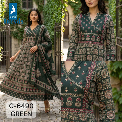C 6490 Kaya Trends Readymade Anarkali Suits Wholesale Rate