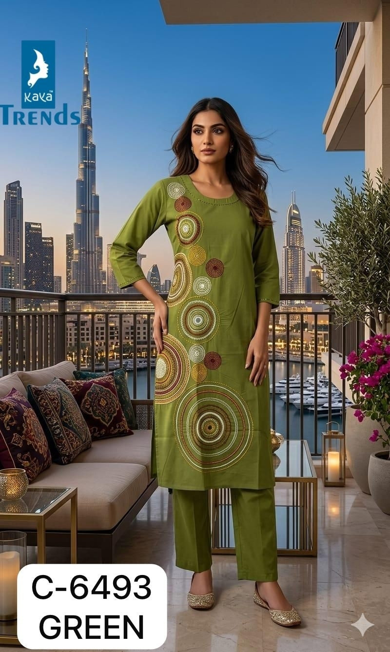 C 6493 Kaya Trends Dhabu Cotton Co Ord Set Supplier Gujarat