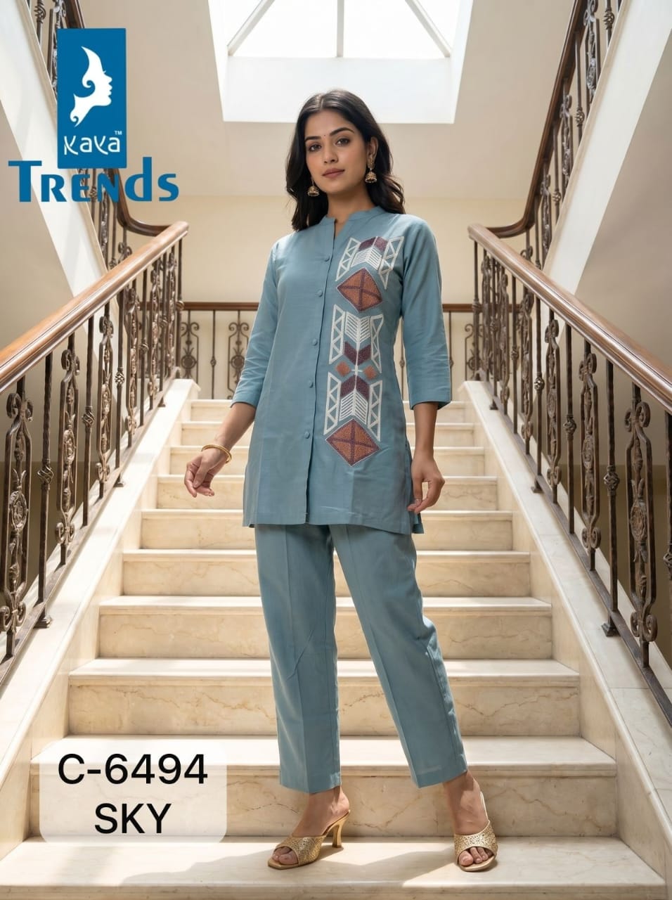 C 6494 Kaya Trends Cotton Co Ord Set Exporter Gujarat