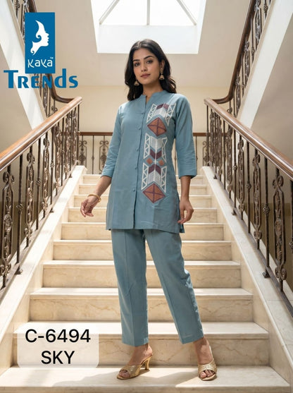 C 6494 Kaya Trends Cotton Co Ord Set Exporter Gujarat