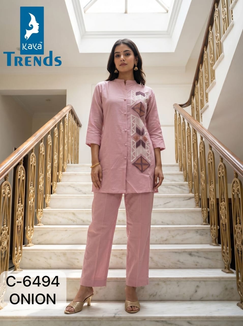 C 6494 Kaya Trends Cotton Co Ord Set Exporter Gujarat