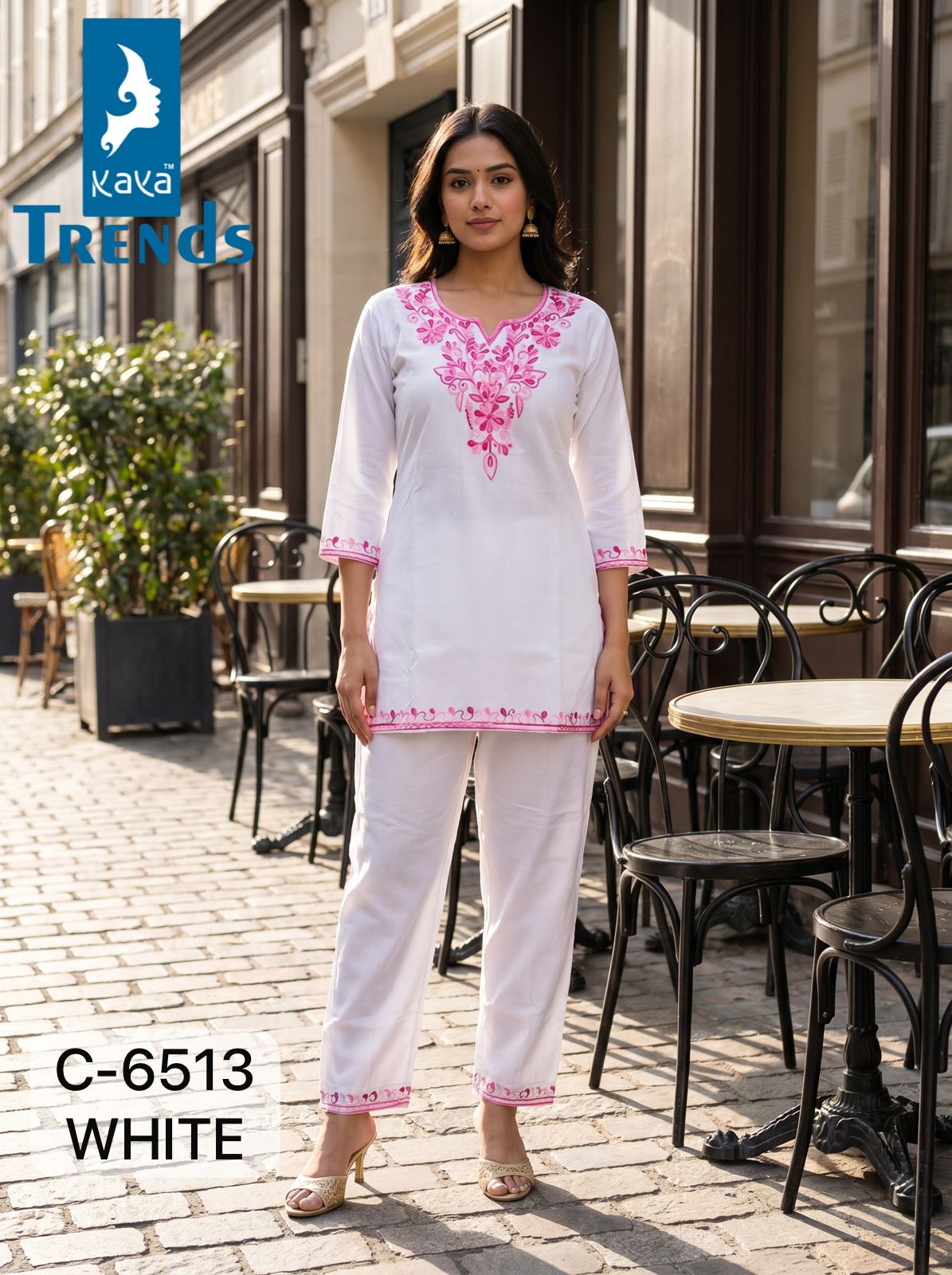 C 6513 Kaya Trends Rayon Co Ord Set Manufacturer Gujarat
