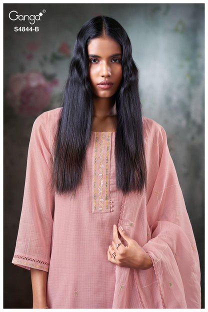 Caaska S4844 Ganga Bemberg Pant Style Suits Wholesale Rate