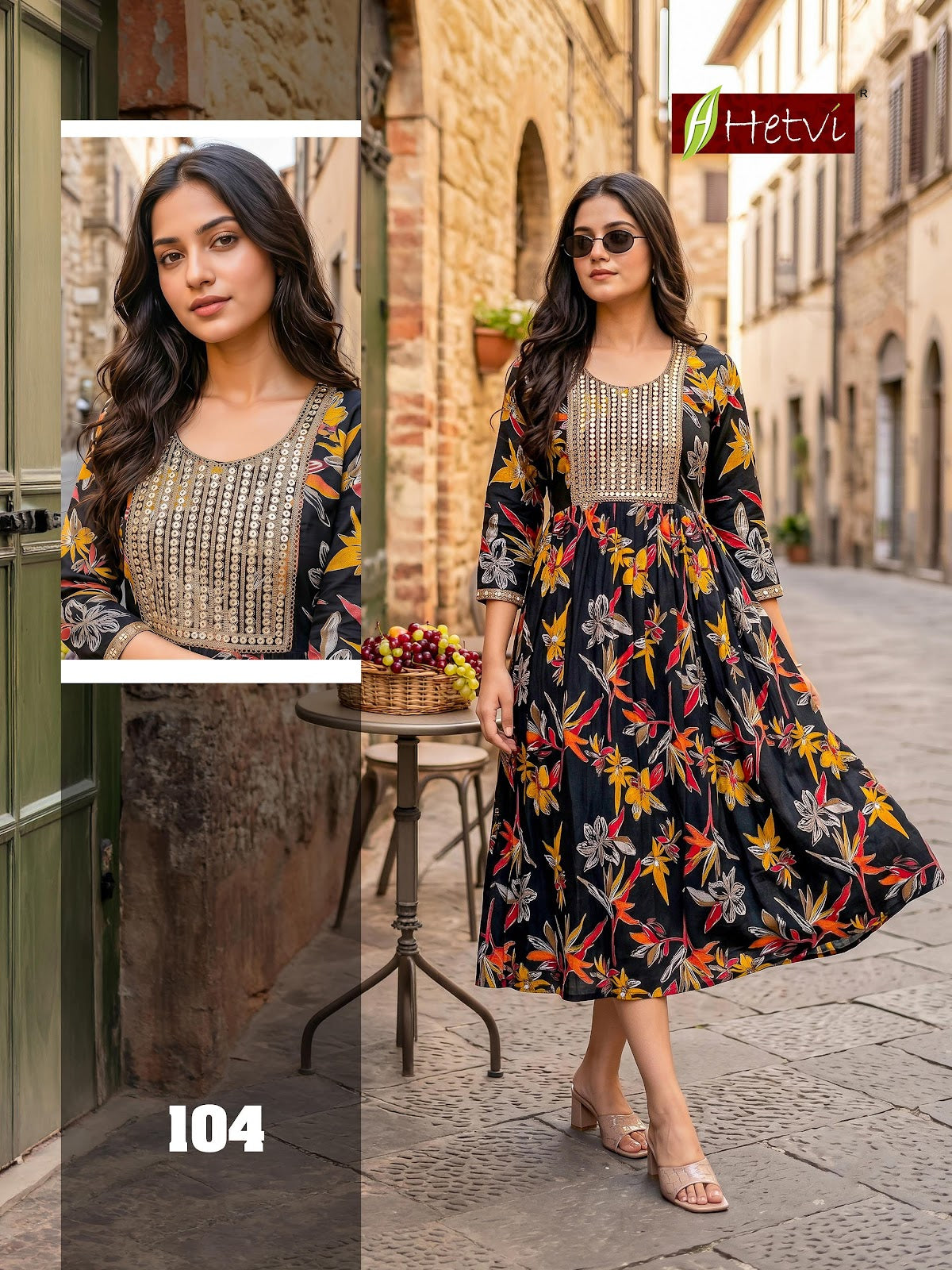 Cactus Hetvi Anarkali Kurtis Manufacturer Gujarat
