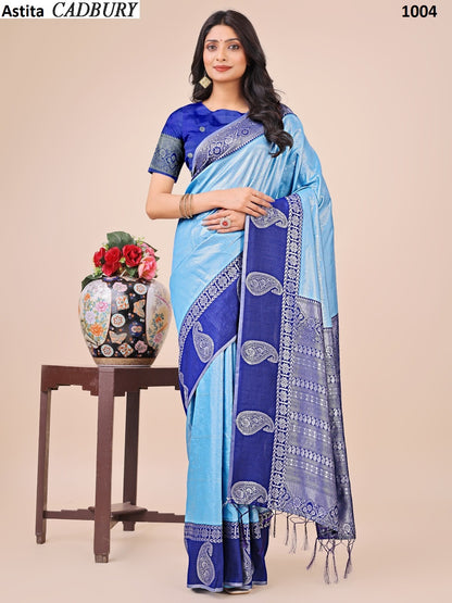 Cadbury 1001-1008 Astita Lichi Silk Sarees Supplier