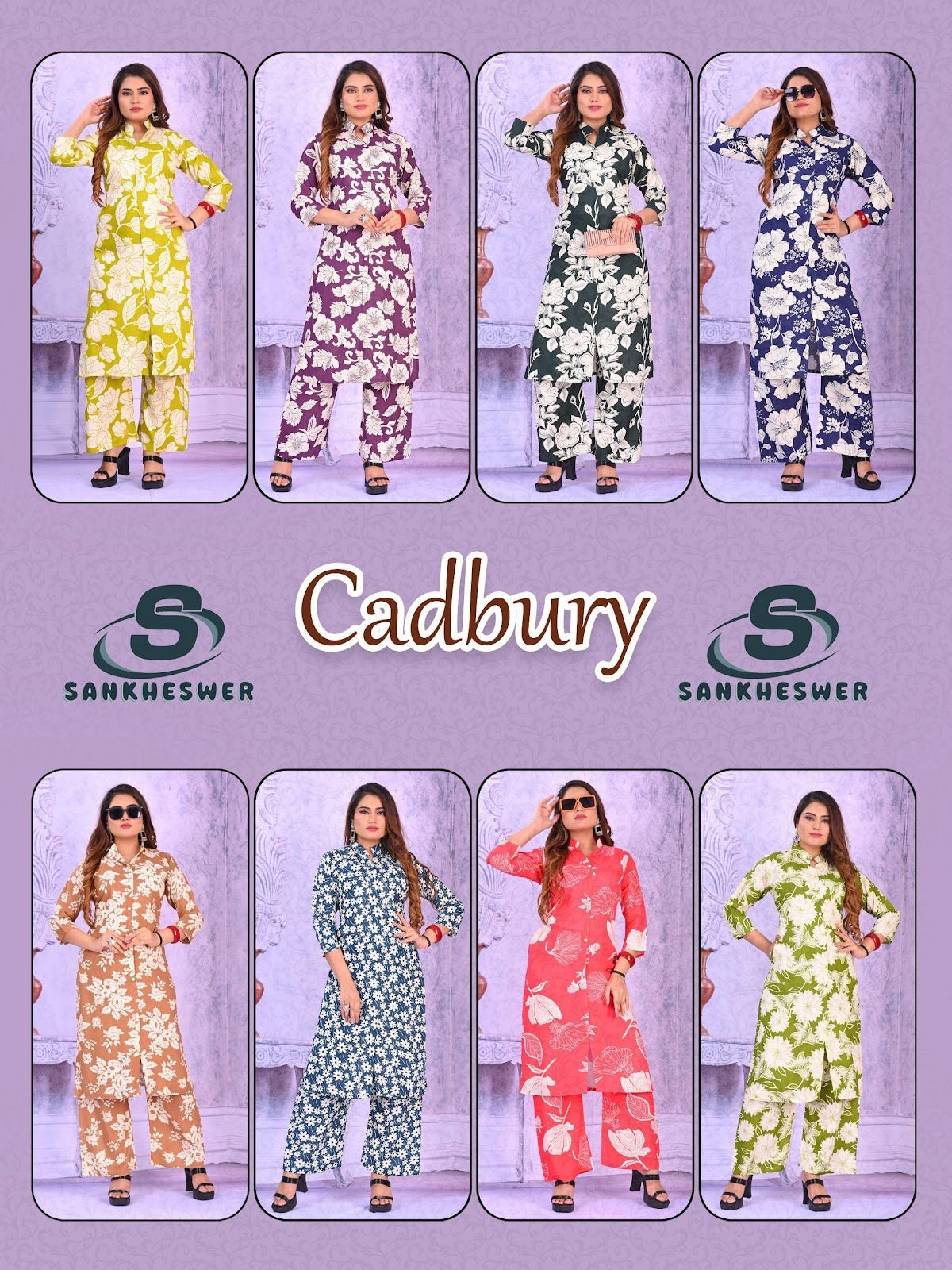 Cadbury Sankheswer Reyon Kurti Plazzo Set Supplier Gujarat