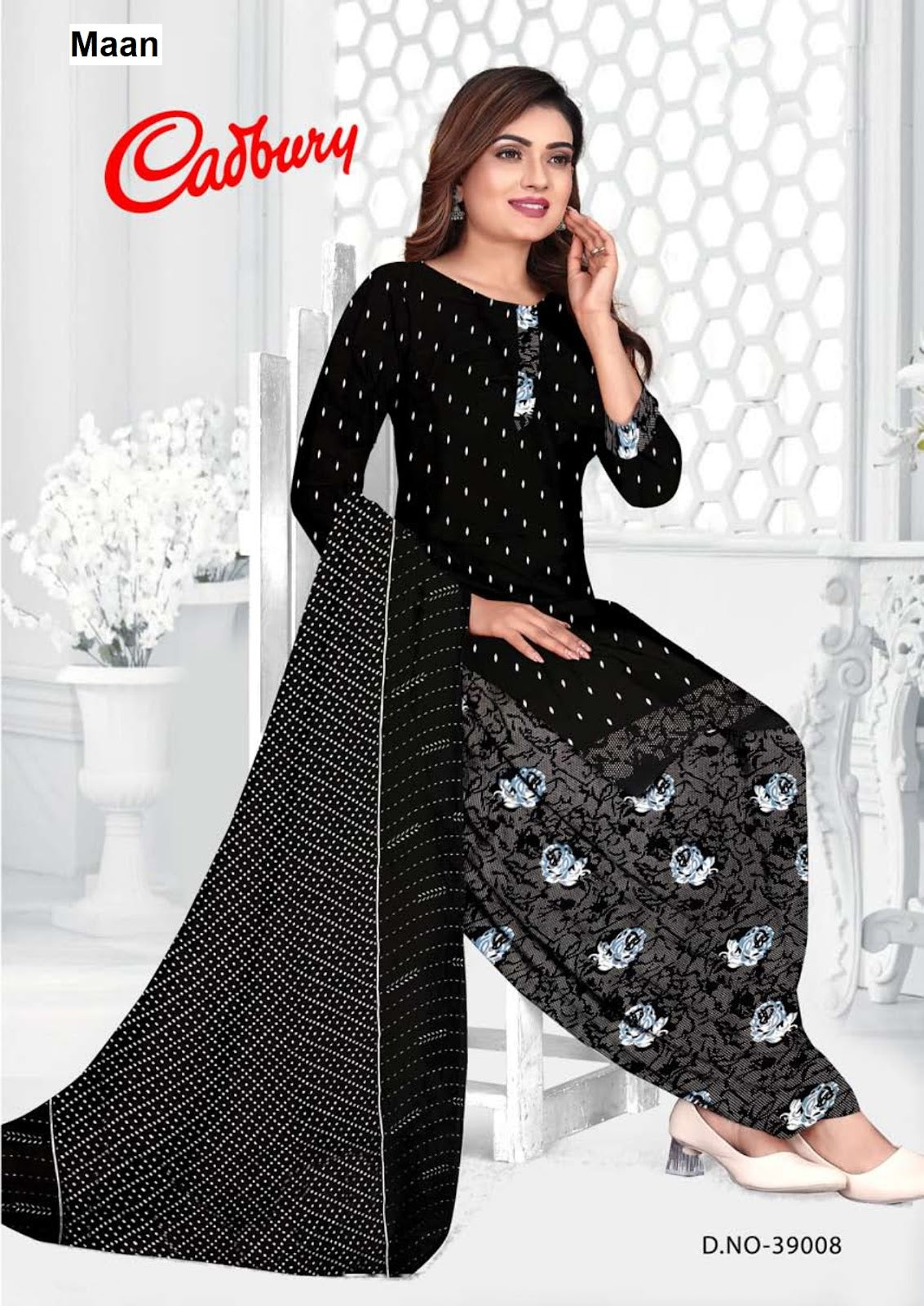 Cadbury Vol 39 Maan Synthetic Patiyala Style Suits Wholesale Rate