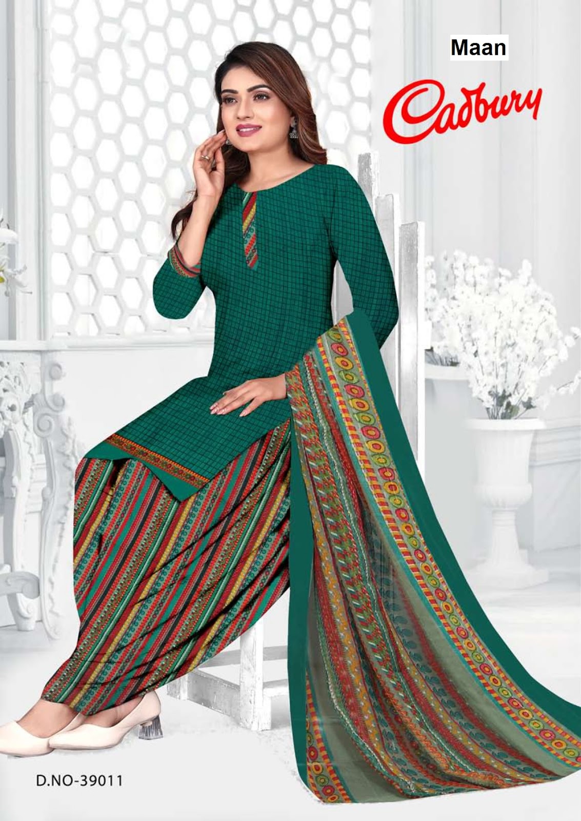Cadbury Vol 39 Maan Synthetic Patiyala Style Suits Wholesale Rate