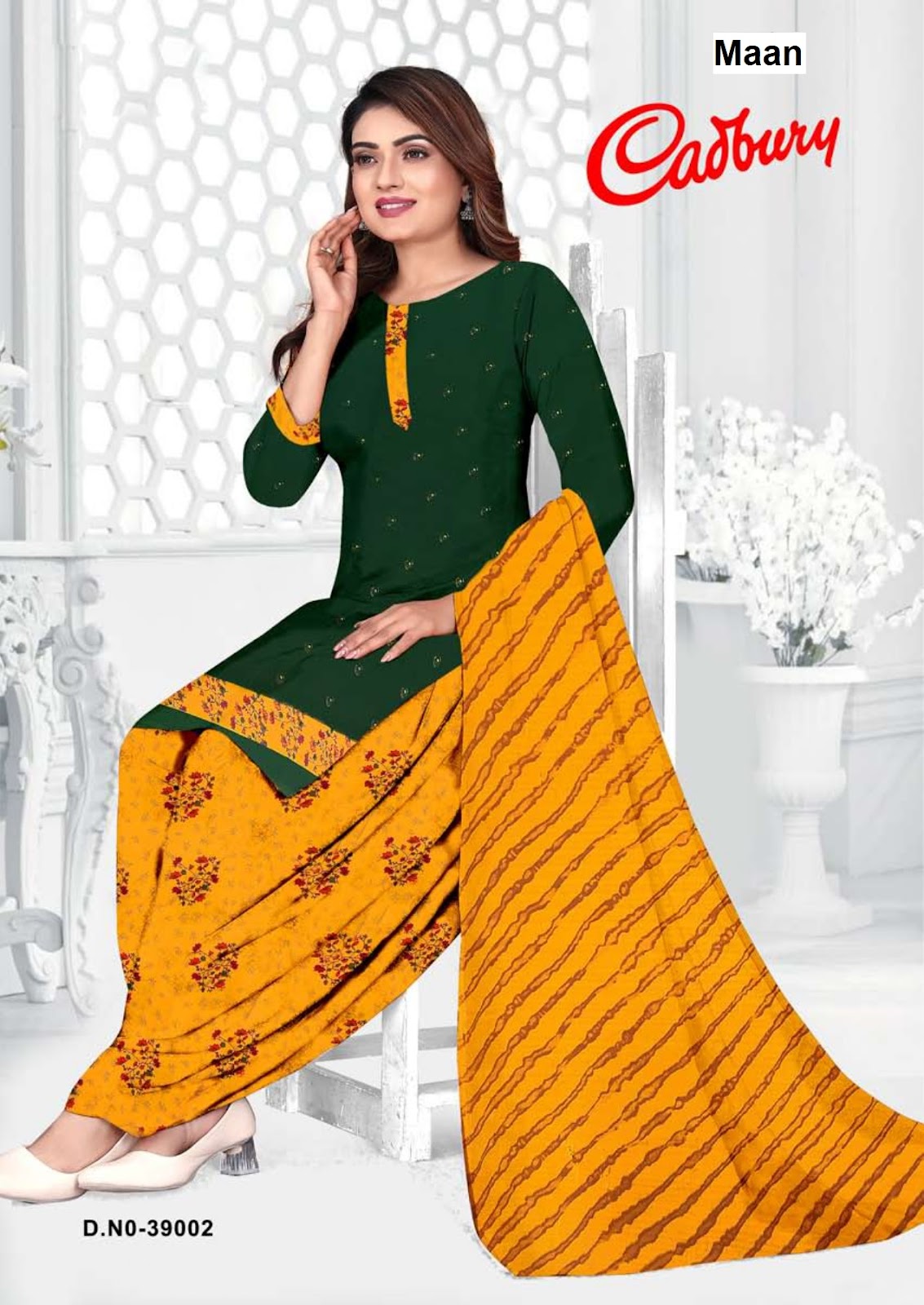 Cadbury Vol 39 Maan Synthetic Patiyala Style Suits Wholesale Rate
