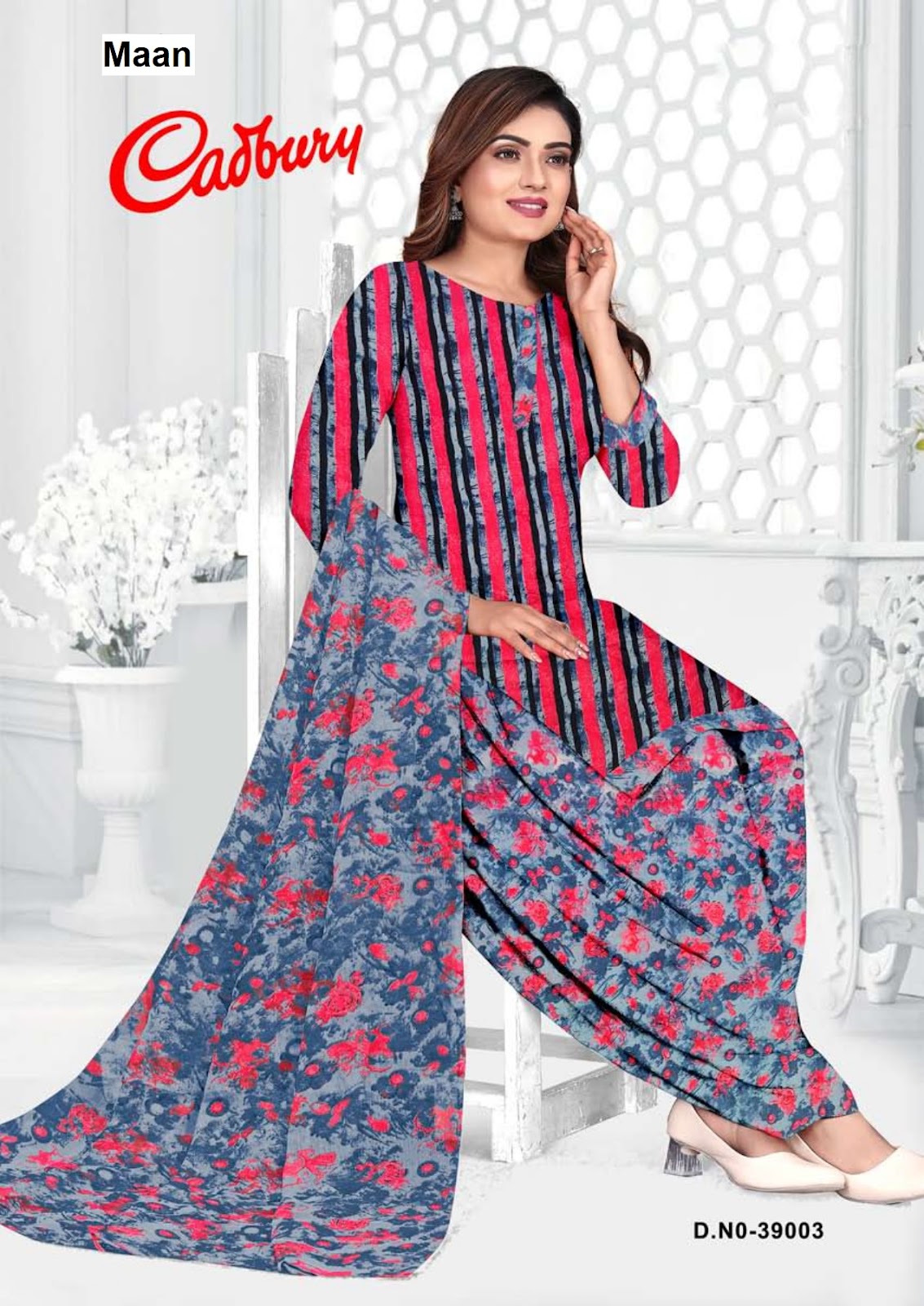 Cadbury Vol 39 Maan Synthetic Patiyala Style Suits Wholesale Rate