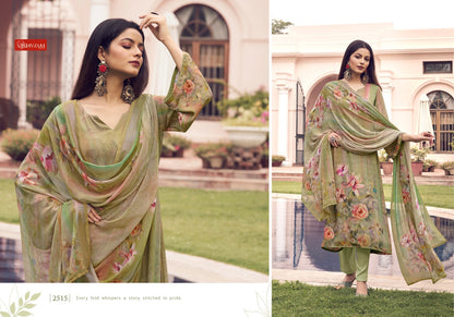 Cafe Latte Vol 21 Vishwam Fabrics Crape Pant Style Suits Supplier Gujarat