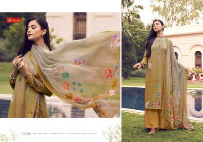 Cafe Latte Vol 21 Vishwam Fabrics Crape Pant Style Suits Supplier Gujarat