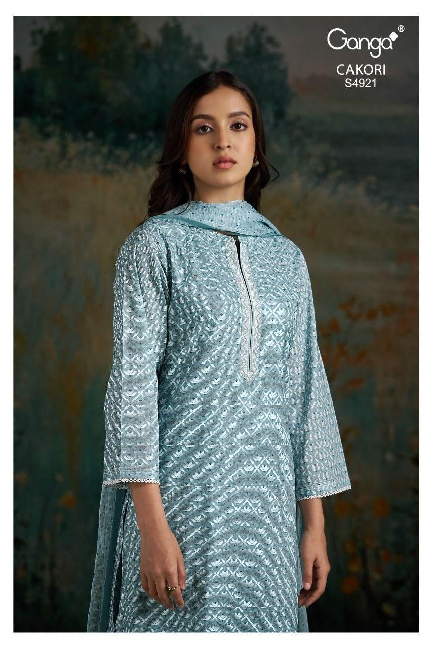 Cakori S4921 Ganga Cotton Lawn Plazzo Style Suits Exporter