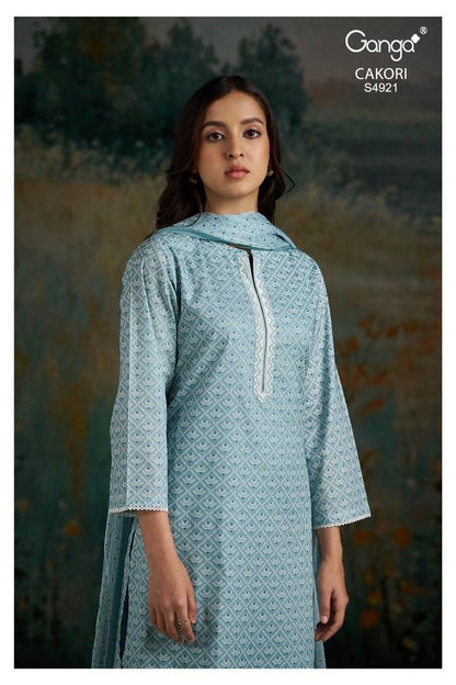 Cakori S4921 Ganga Cotton Lawn Plazzo Style Suits Exporter