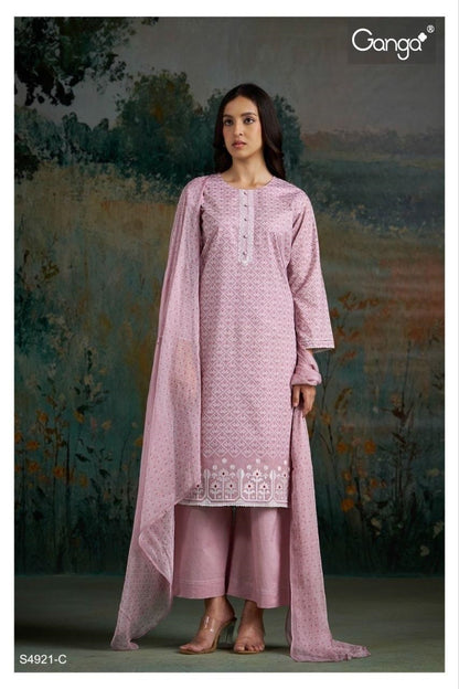 Cakori S4921 Ganga Cotton Lawn Plazzo Style Suits Exporter