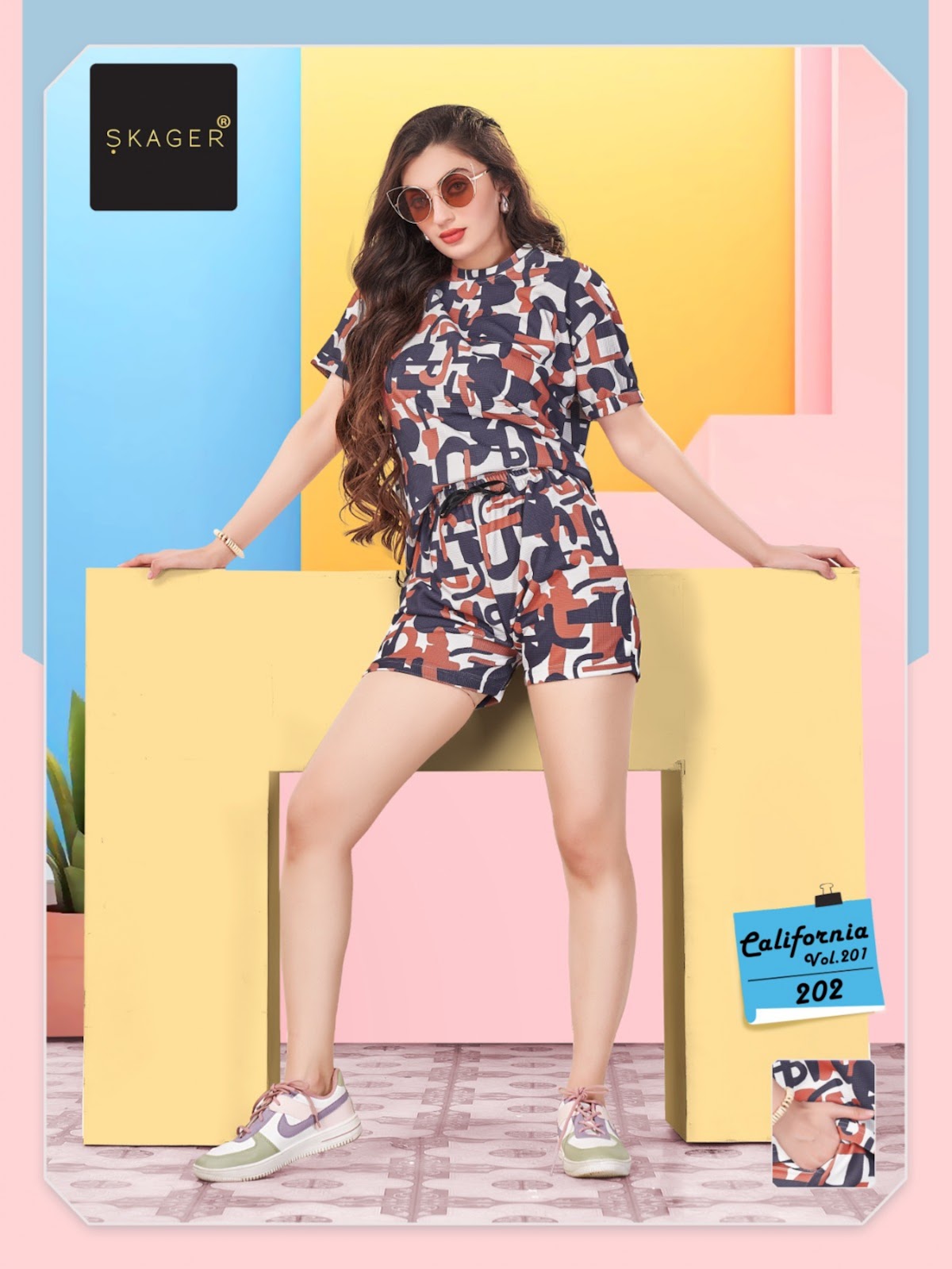 California Vol 2 Skager Imported Shorts Night Suits Wholesale Price