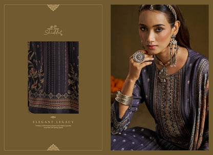 Calista 102 Shiddat Viscose Pashmina Suits Wholesaler