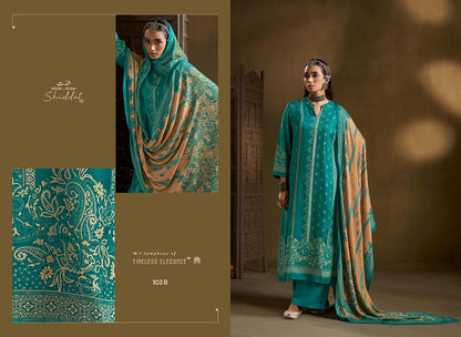 Calista 103 Shiddat Viscose Pashmina Suits Supplier India