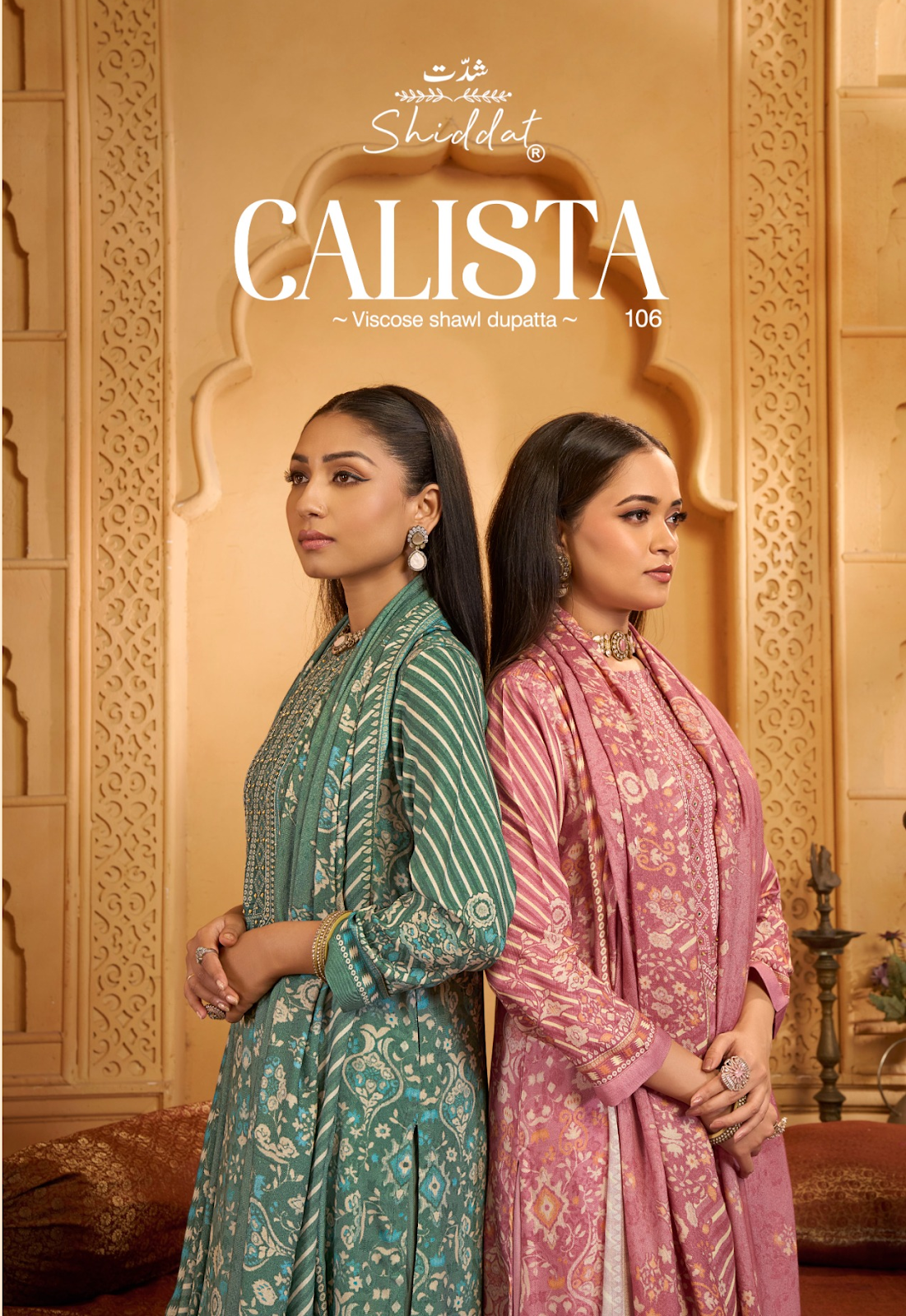Calista 106 Shiddat Viscose Pashmina Suits Wholesale Price