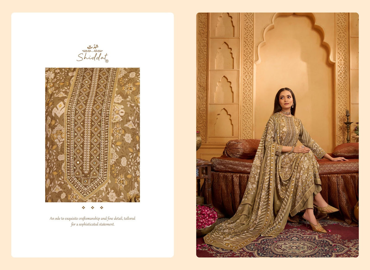 Calista 106 Shiddat Viscose Pashmina Suits Wholesale Price