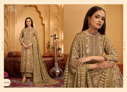 Calista 106 Shiddat Viscose Pashmina Suits Wholesale Price