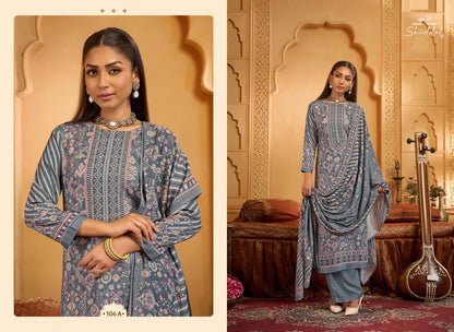 Calista 106 Shiddat Viscose Pashmina Suits Wholesale Price