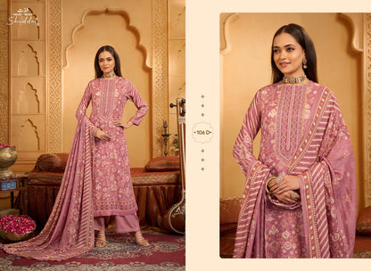 Calista 106 Shiddat Viscose Pashmina Suits Wholesale Price