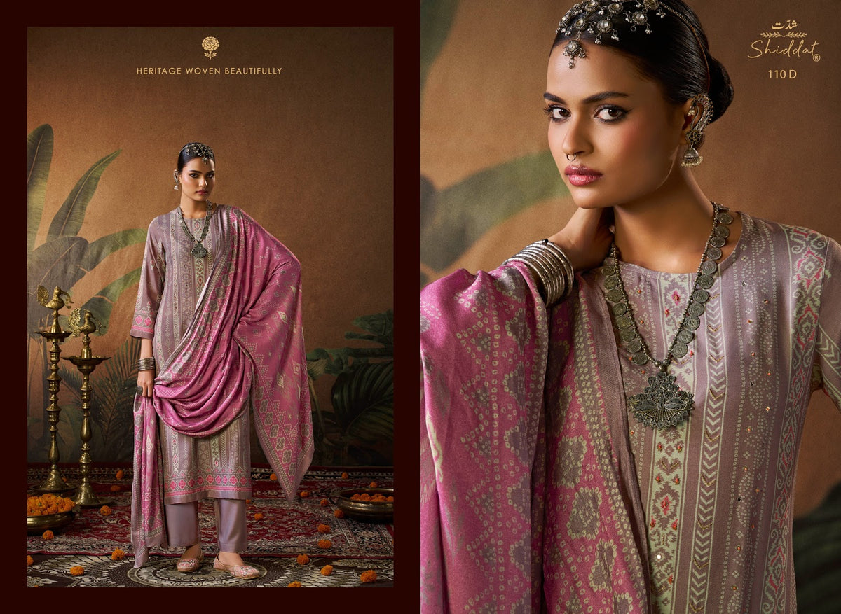 Calista 110 Shiddat Viscose Pashmina Suits Manufacturer Ahmedabad