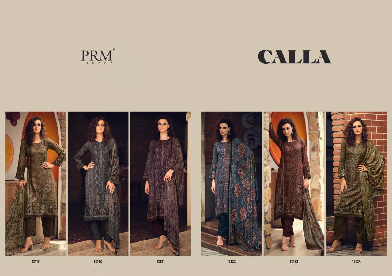 Calla Prm Trendz Viscose Pashmina Pant Style Suits Wholesaler India