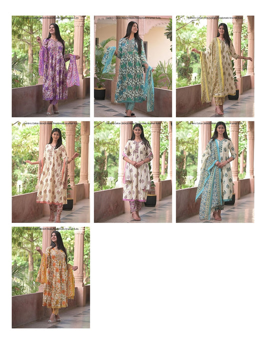 Cambric Cotton 280425 Maira Readymade Anarkali Suits Supplier Gujarat