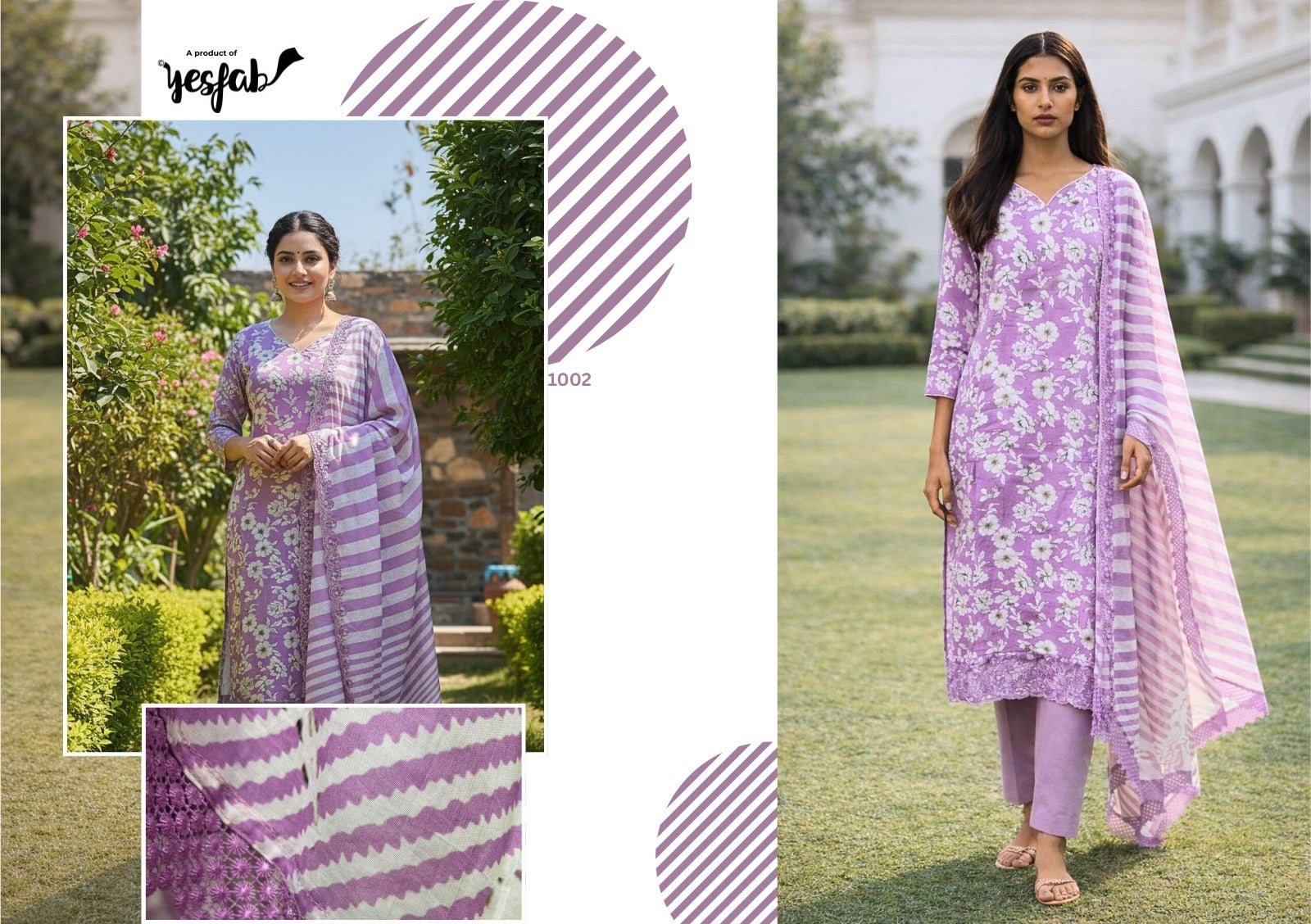 Camellia Yesfab Modal Pant Style Suits Manufacturer Gujarat