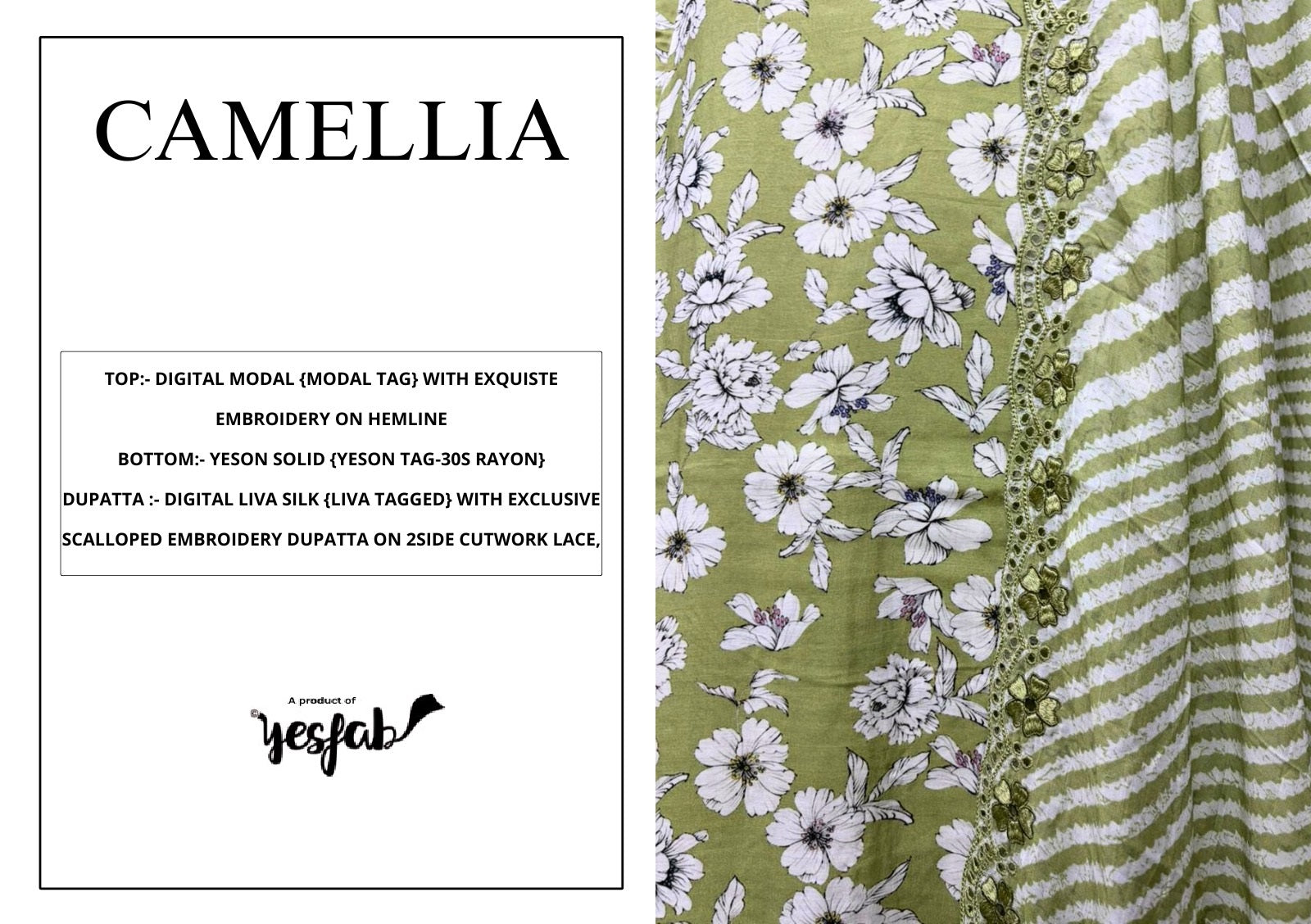 Camellia Yesfab Modal Pant Style Suits Manufacturer Gujarat
